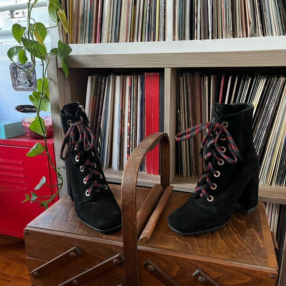 Prada booties lace-up size 38 black
Gently worn. Amazing all around. - Picture 2 of 6